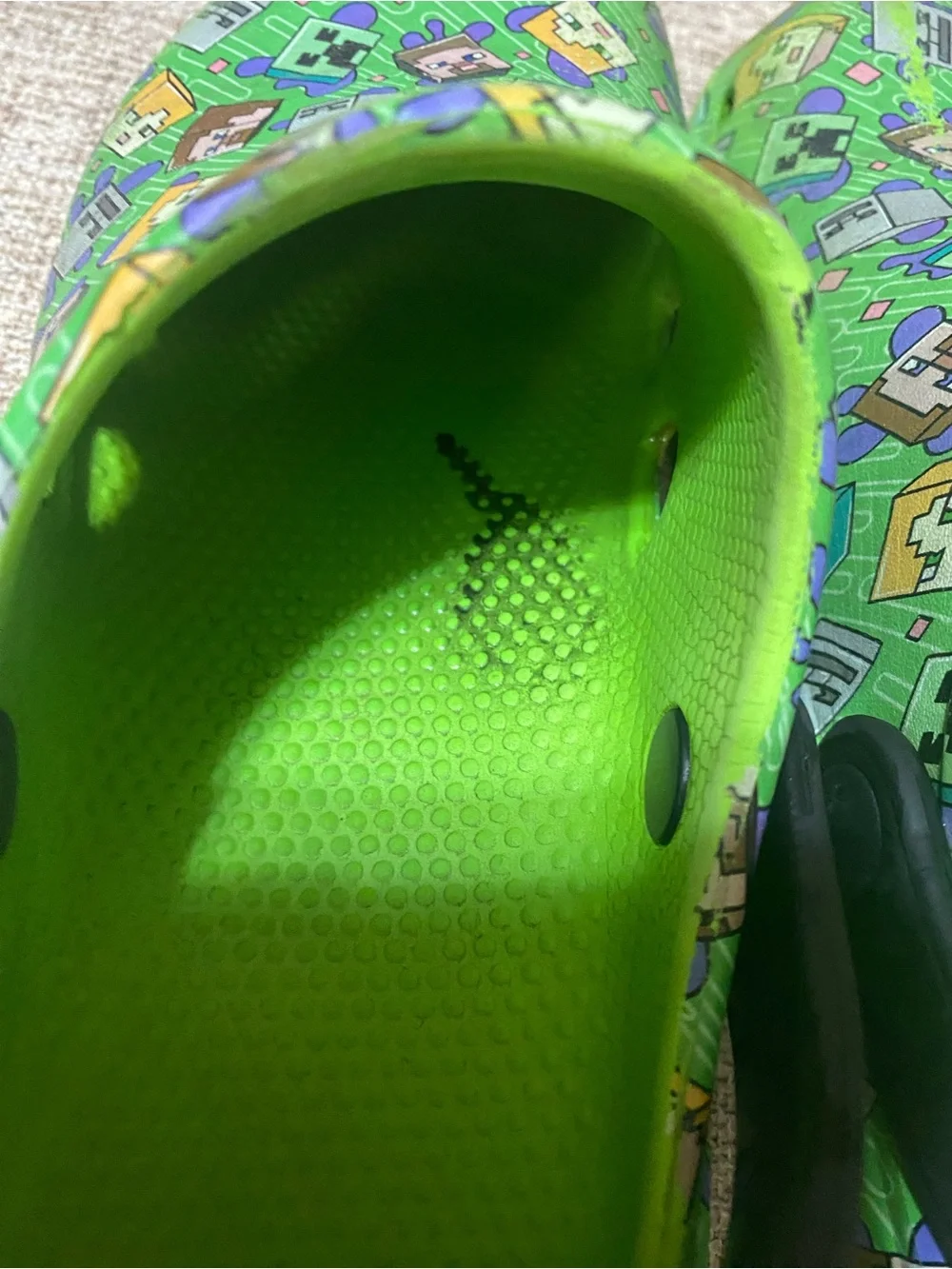 Minecraft clog shoes